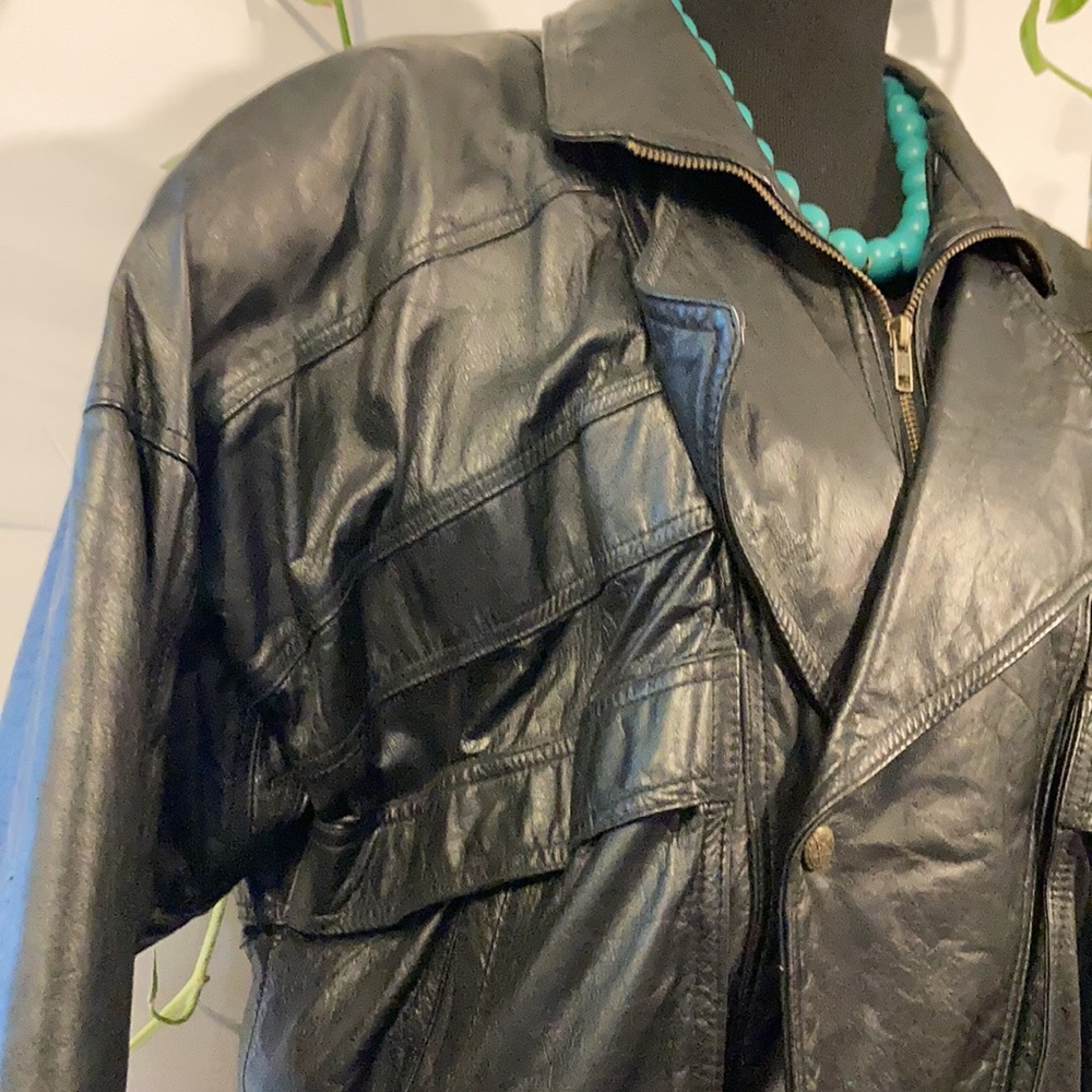 Vintage Leather Jacket - Picture 3 of 6